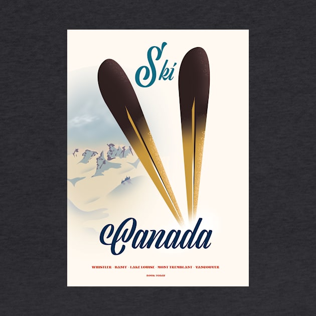 Vintage Canada ski poster by nickemporium1